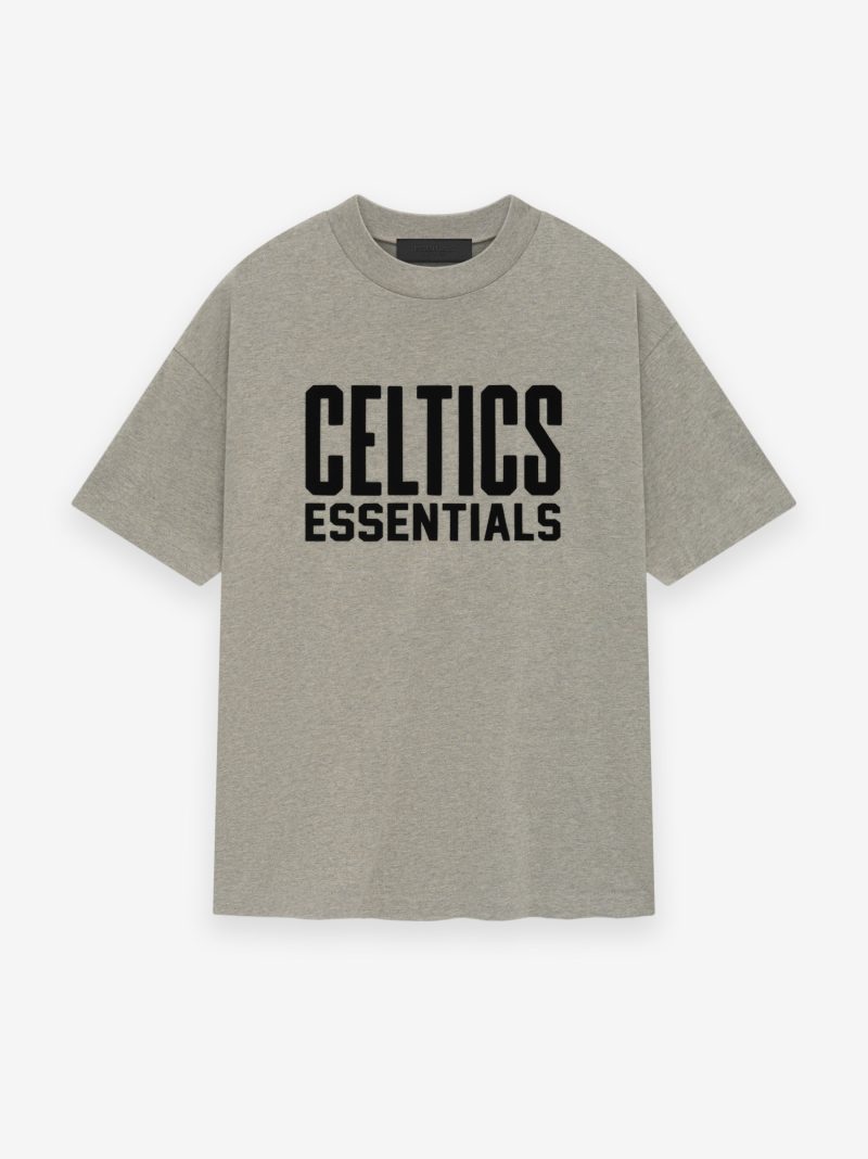 125AL244303F CELTICS ESSENTIALS TEE WARM HEATHER 1