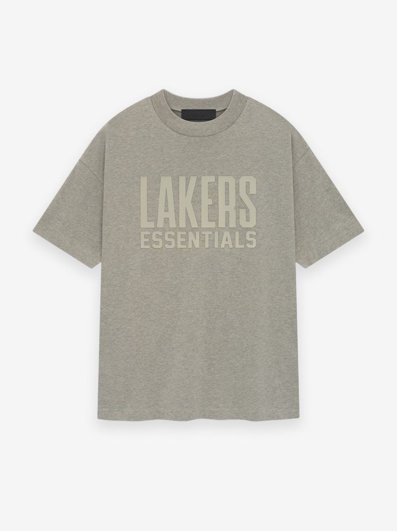 125AL244305F LAKERS ESSENTIALS TEE WARM HEATHER 1