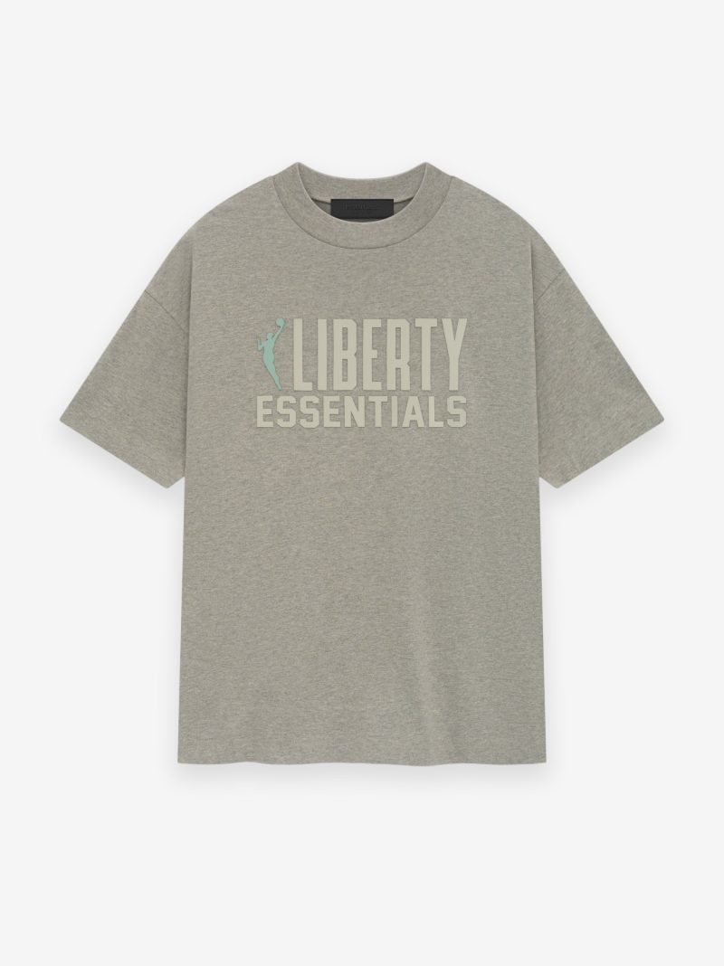 125AL244307F LIBERTY ESSENTIALS TEE WARM HEATHER 1