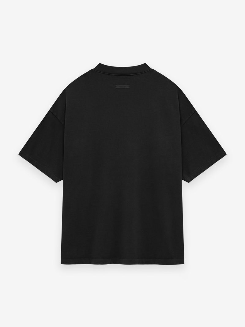 125BT242000F HEAVYCREWNECKTEE BLACK 2