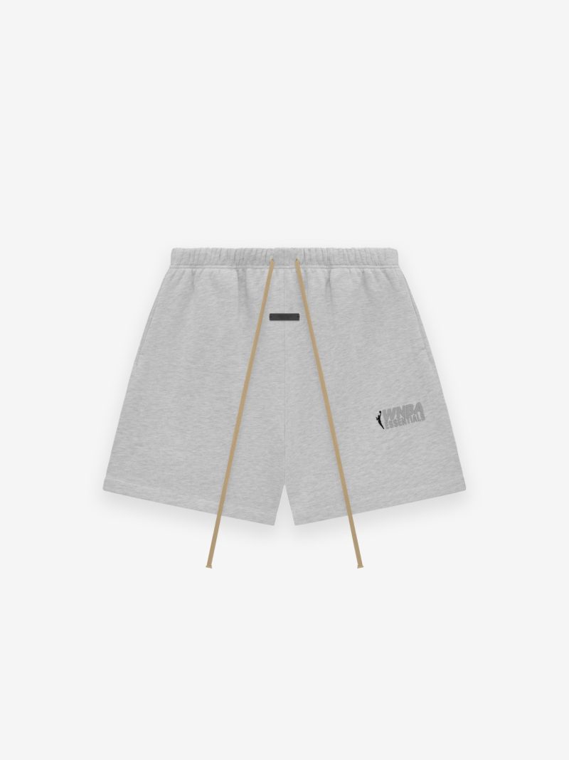 160AL242006F WNBA ESSENTIALS SWEATSHORTS LIGHT HEATHER 1