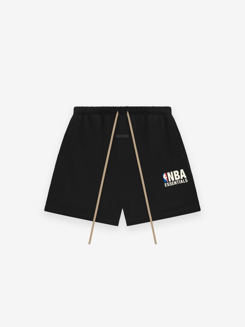 160AL244001F NBA ESSENTAILS SWEATSHORTS BLACK 1