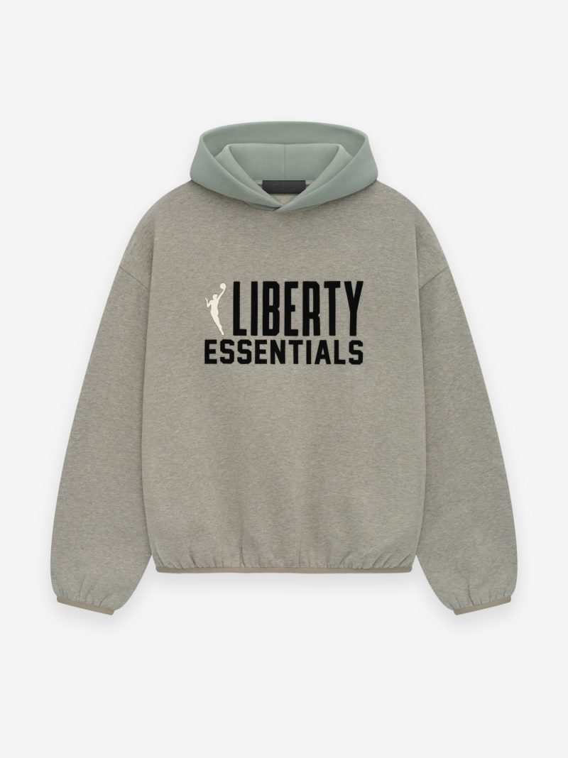 192AL246307F LIBERTY ESSENTIALS HOODIE WARM HEATHER 1