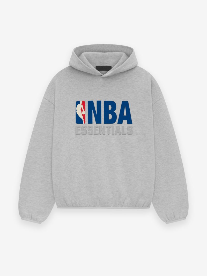 192AL246400F NBA ESSENTIALS HOODIE LIGHT HEATHER 1