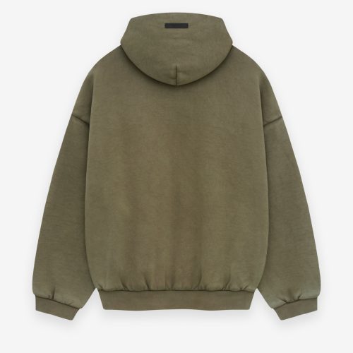 192BT244815F HEAVY FLEECE HOODIE MILITARY 2