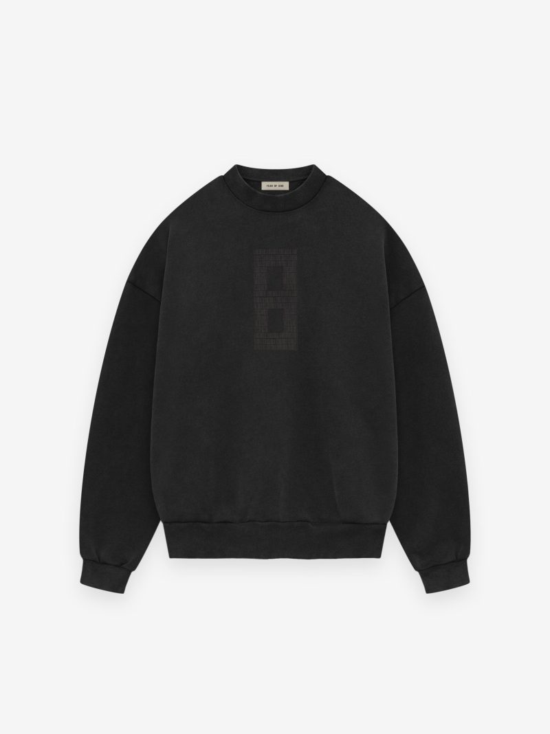 FG24FW50 821TER CREWNECK SWEATSHIRT BLACK 1copy