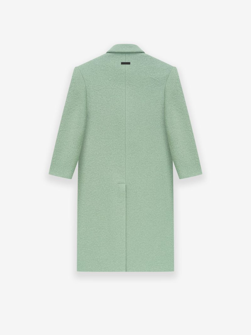 FG830 500CWO DOUBLE BREASTED OVERCOAT SEA GREEN 3