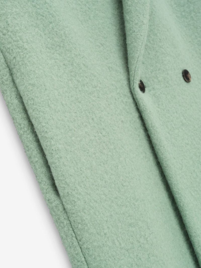 FG830 500CWO DOUBLE BREASTED OVERCOAT SEA GREEN 6