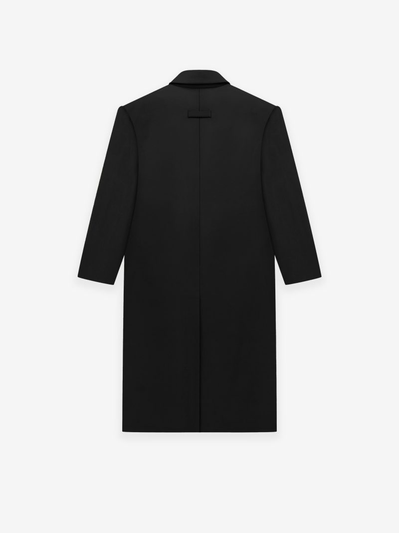 FG830 500GRB DOUBLE BREASTED OVERCOAT BLACK 2